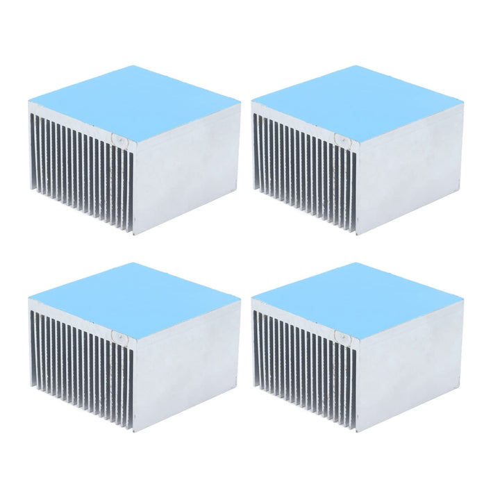 4 Stück 60 mm Kühlkörper, 60 x 60 x 39 mm Aluminium Kühlkörper Kühlrippen Kit zum Kühlen von 3D Druc