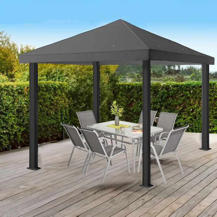 freigarten.de Ersatzdach für Pavillon 3x3 Meter Wasserdicht Material: Panama PCV Soft 370g/m² extra