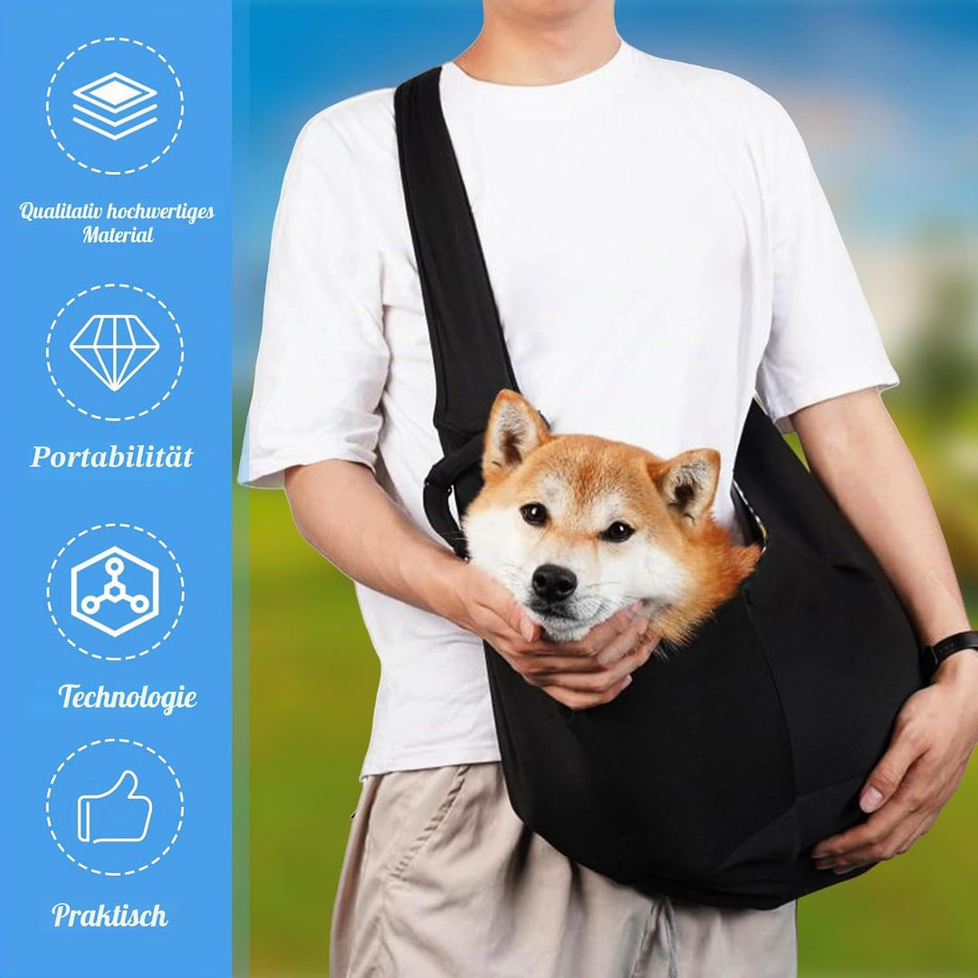 Hundetasche, Verstellbarer Schultergurt Hundetragetasche, Hundetragetasche bis 15 Kg, Hundetasche fü