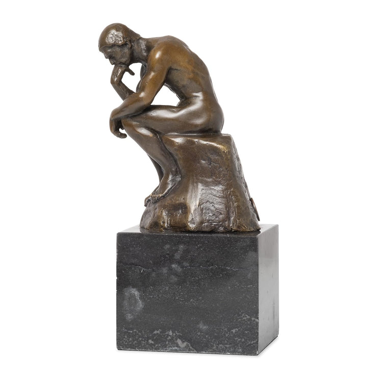 Moritz Bronzefigur Bronze Figur Statue Skulptur Denker Philosoph Psychologie H 19 cm