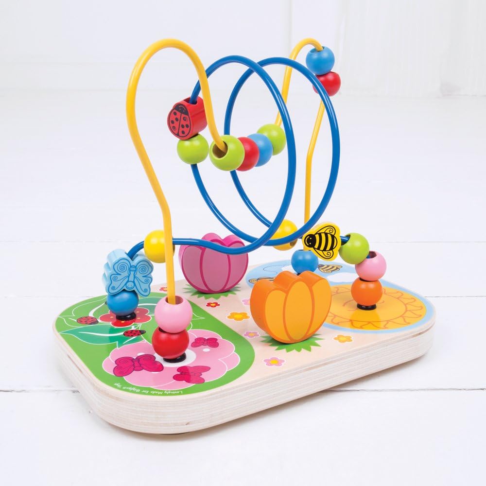 Bigjigs Toys Wooden Flower Bead Maze