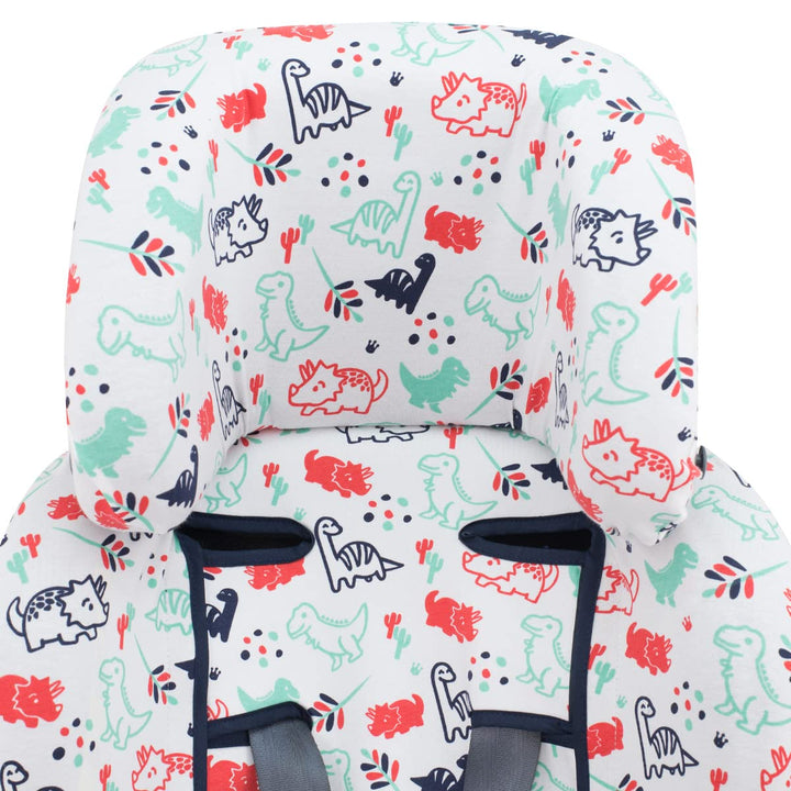 JYOKO Kids Bezug kompatibel mit Klippan Kiss 2, Klippan Kiss 2 Plus, aus Baumwolle (Dino Party) Dino