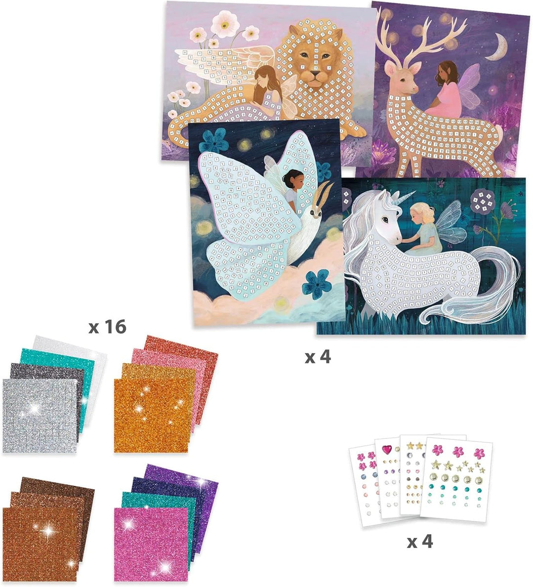 Djeco DJ09426 The Enchanted World Mosaics Set
