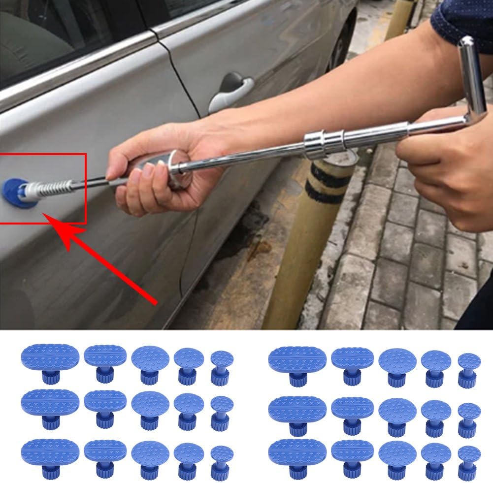 Keenso Auto Karosserie Dellenreparatur Saugnapf Set, 30 Stk Auto Dellenentferner Ausbeulen Saugnapf