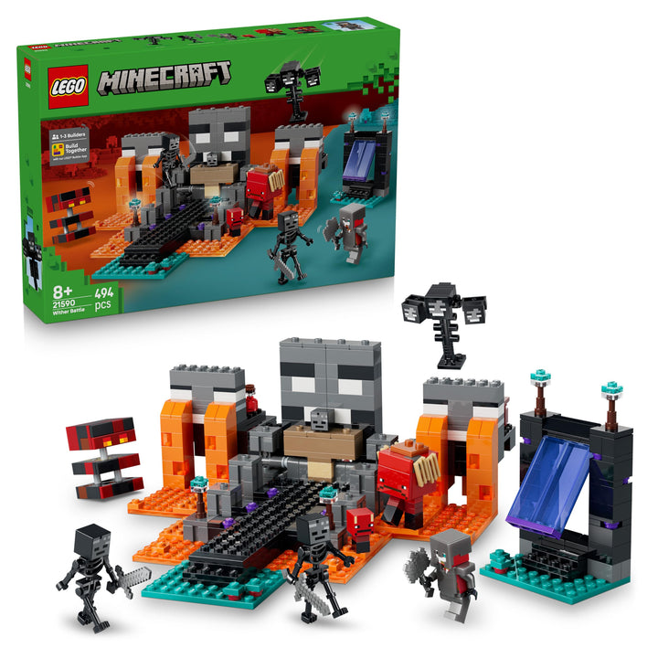 LEGO Minecraft Duell mit dem Wither - Geschenk für Junge Gamer - Merchandising für Fans - Minecraft