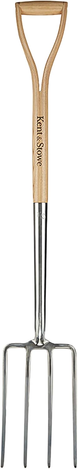 Kent & Stowe Gärtnerspaten – Profi-Spaten aus Edelstahl, für Harte und steinige Böden, Gartenspaten