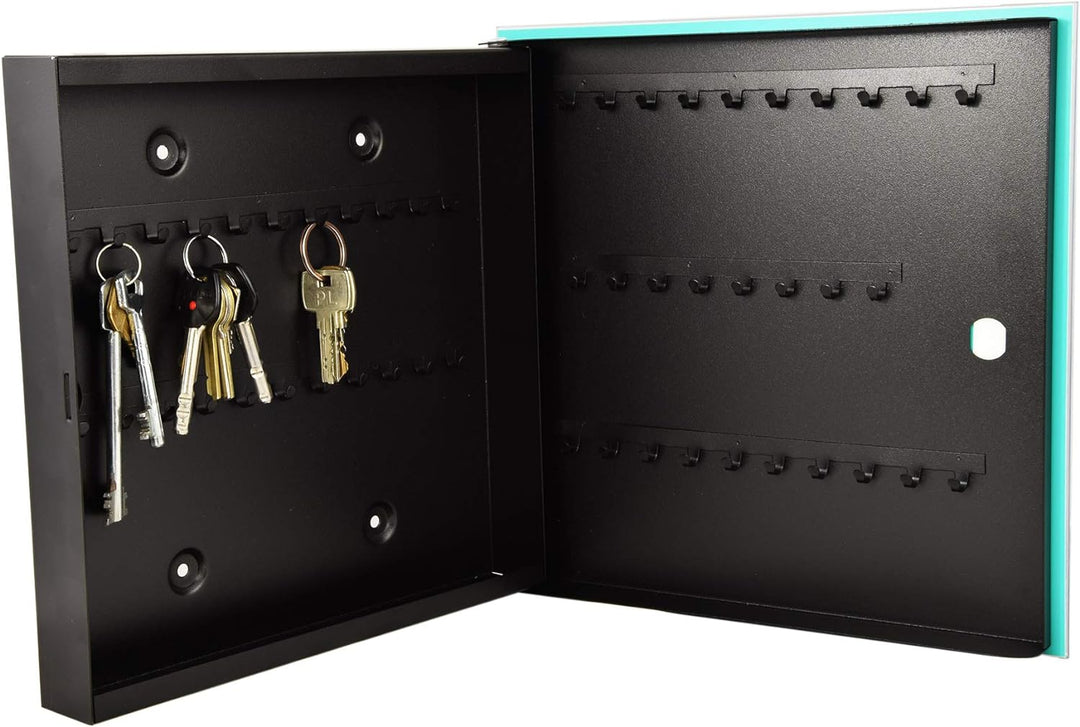 Concept Crystal Wandmontierter Schlüsselhalter und magnetische, trocken abwischbare Glastafel K11 Ke