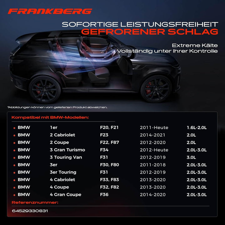 Frankberg Klimakompressor Kompatibel mit 1er F20 114 120 1.5L 2.0L 2010-2019 2 Coupe F23 220 228 2.0
