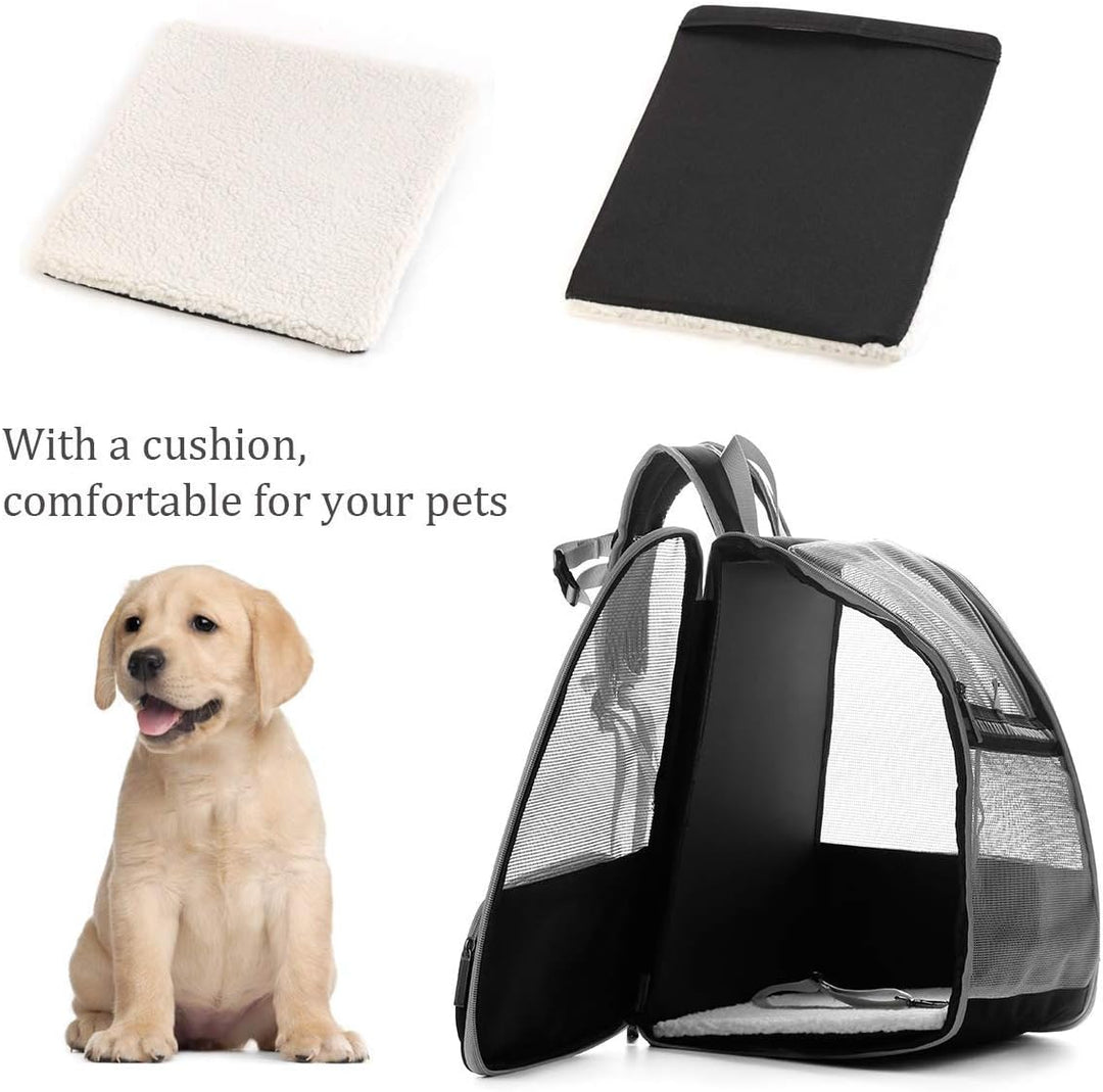 Haustiere Rucksack Transporttasche für Hunde Katzen 7.5kg, Grosse Tragbare Katzenrucksack Hunderucks