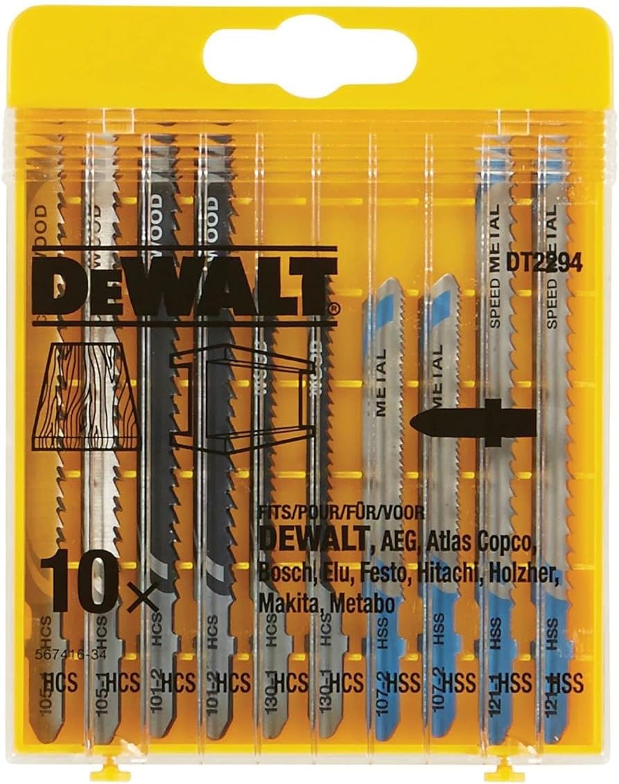 Dewalt DCS335NT-XJ Akku-Stichsaege, 18 V (Basisversion ohne Akku und Ladegerät) + HCS Stichsägeblatt