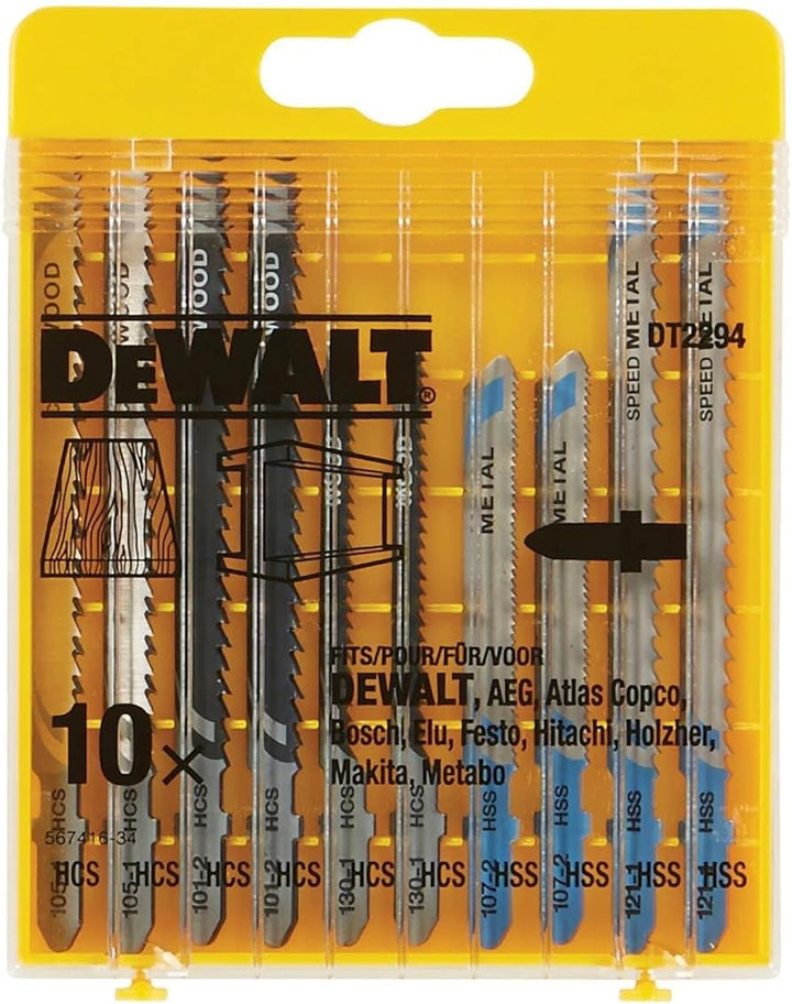 Dewalt DCS335NT-XJ Akku-Stichsaege, 18 V (Basisversion ohne Akku und Ladegerät) + HCS Stichsägeblatt