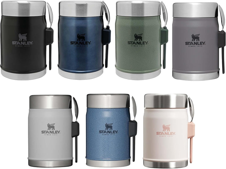 STANLEY 1913 Classic Legendary Food Jar mit Spork 400 ml - Hammertone Lake | Hält 7 Std. heiss oder