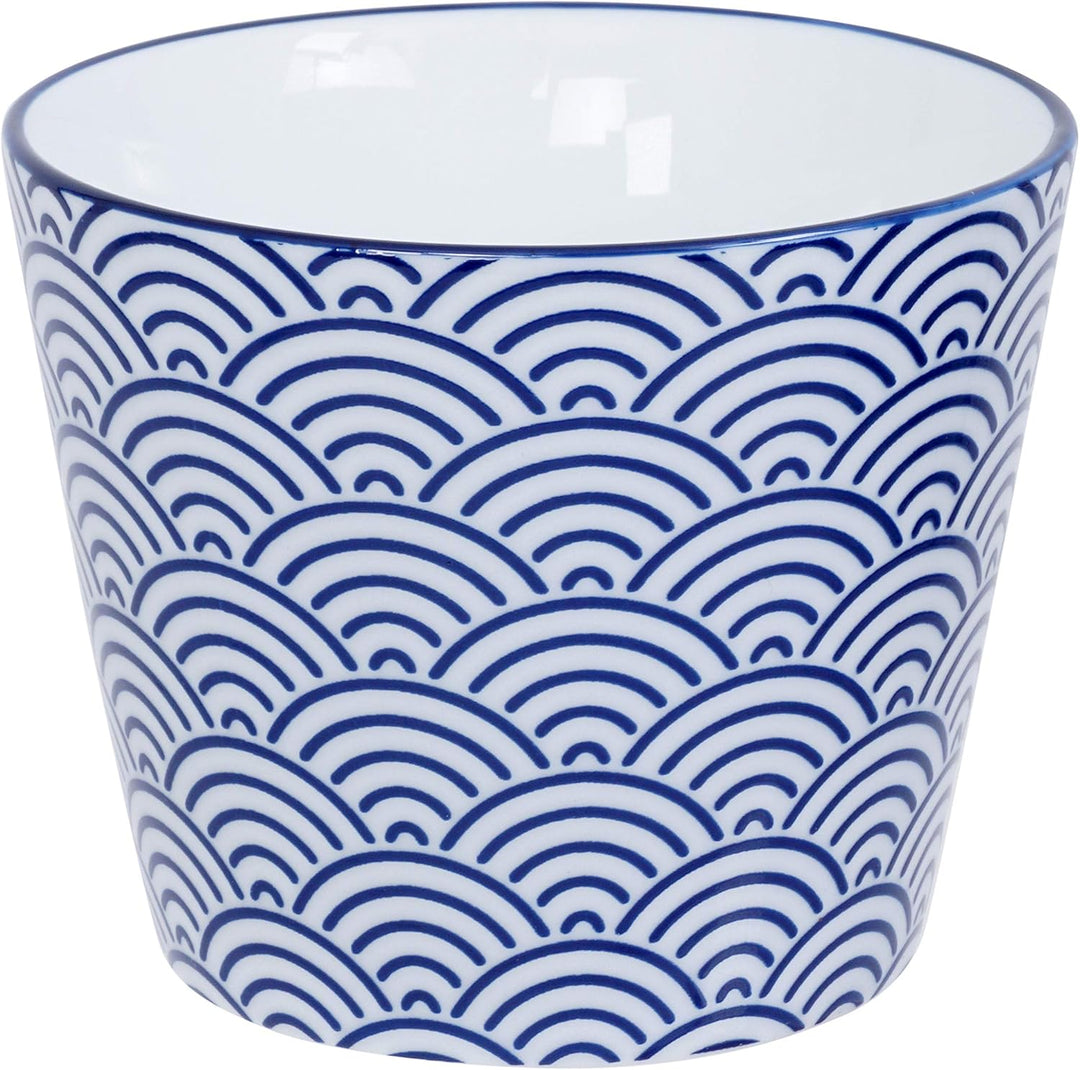 TOKYO design studio Nippon Blue Tee-Set blau-weiss, 5-TLG., 1x Tee-Kanne 0,8 l und 4X Tee-Tassen 180