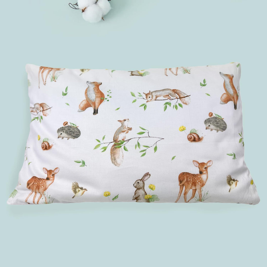 Kinderbettwäsche 90x120 + 40x60 | 100% Baumwolle Weiche &amp; Farbenfrohe Bettwäsche für Babys | Mädchen