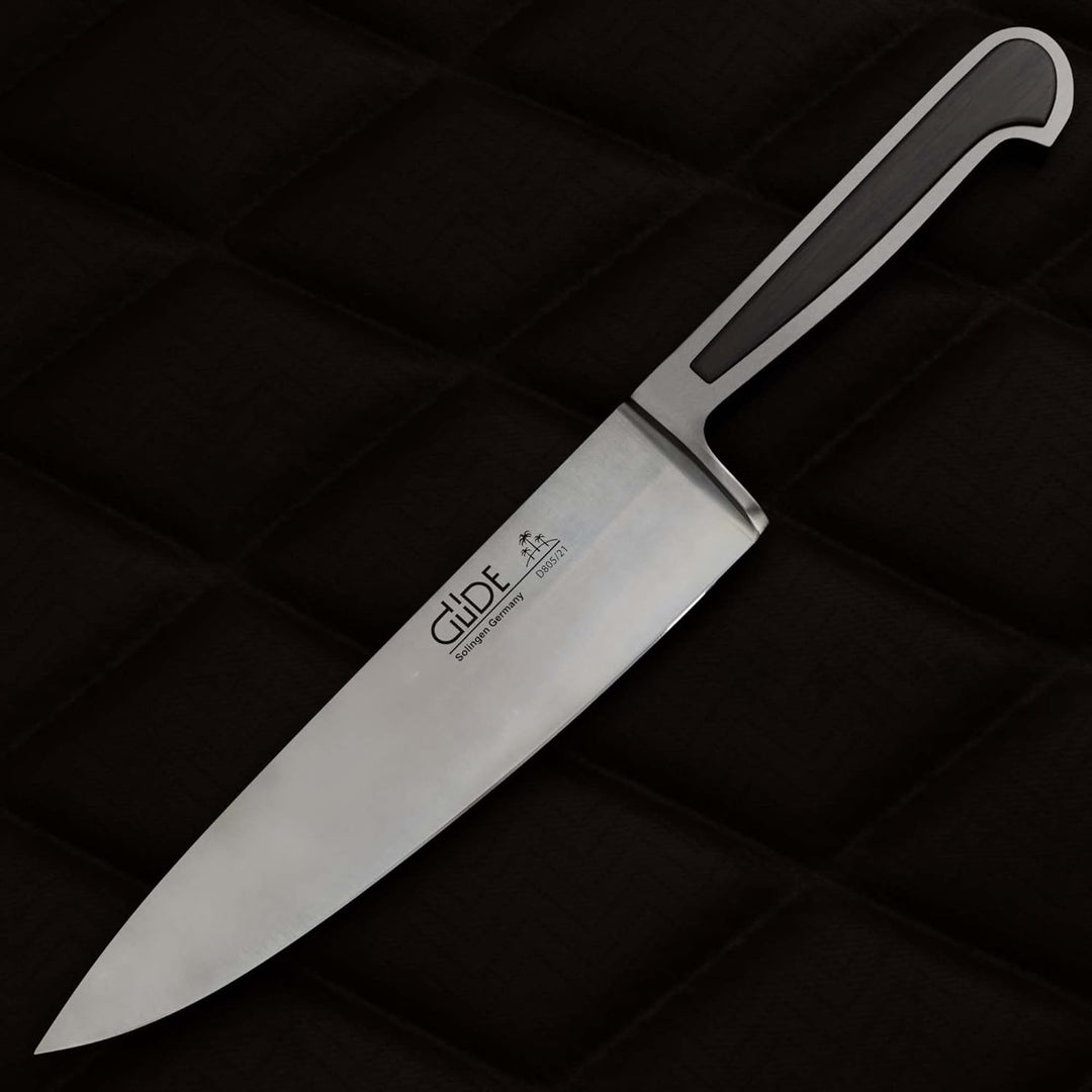 GÜDE Solingen - Kochmesser geschmiedet, 21 cm, Grenadill, DELTA, Küchenmesser, Handmade Germany, Bra