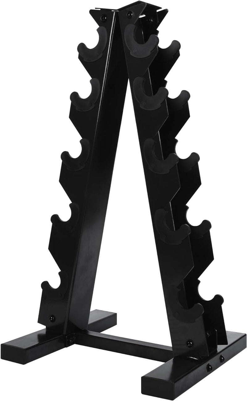 MENCIRO A-Rahmen Hantelständer Nur Ständer, 5-Tier Stahl Gewicht Kurzhantel Rack für Hanteln, Gewich