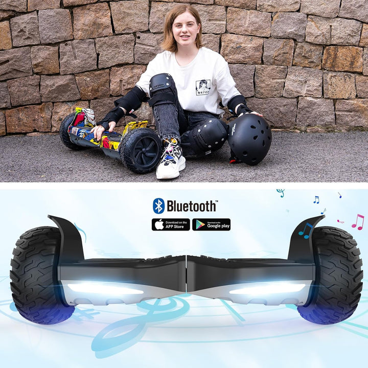 RCB Hoverboards SUV mit Sitz Hoverboards Off-Road, App-fähige Bluetooth Hoverboards, 8,5 '' Hummer +