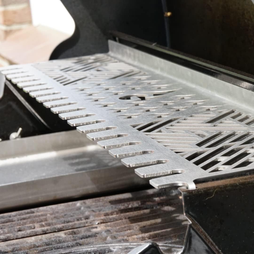 Grillrost.com Das Original Edelstahl Multistation | Warmhalterost für Rösle Videro/Sansibar G6 | mit
