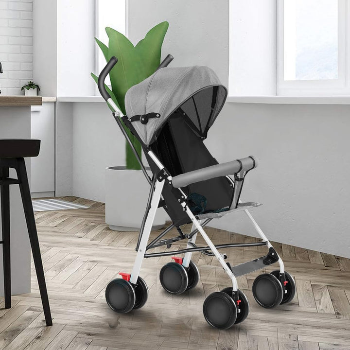 Kindersportwagen,Zusammenklappbarer Kinderwagen,leicht modern klein Buggy mit Liegeposition,Liegefun