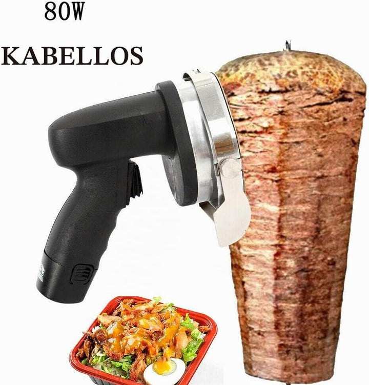 Professionelles dönermesser, kabelloses elektrisches Schawarma-Dönermesser, elektrische Gyros-Messer