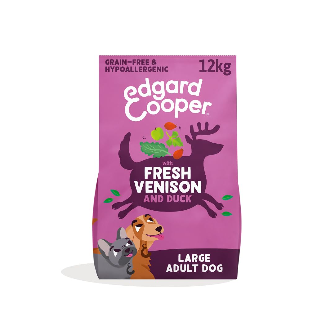 Edgard & Cooper Frisches Hirsch & Freilandente - Getreidefrei trockenfutter fur Erwachsene Hunde (12