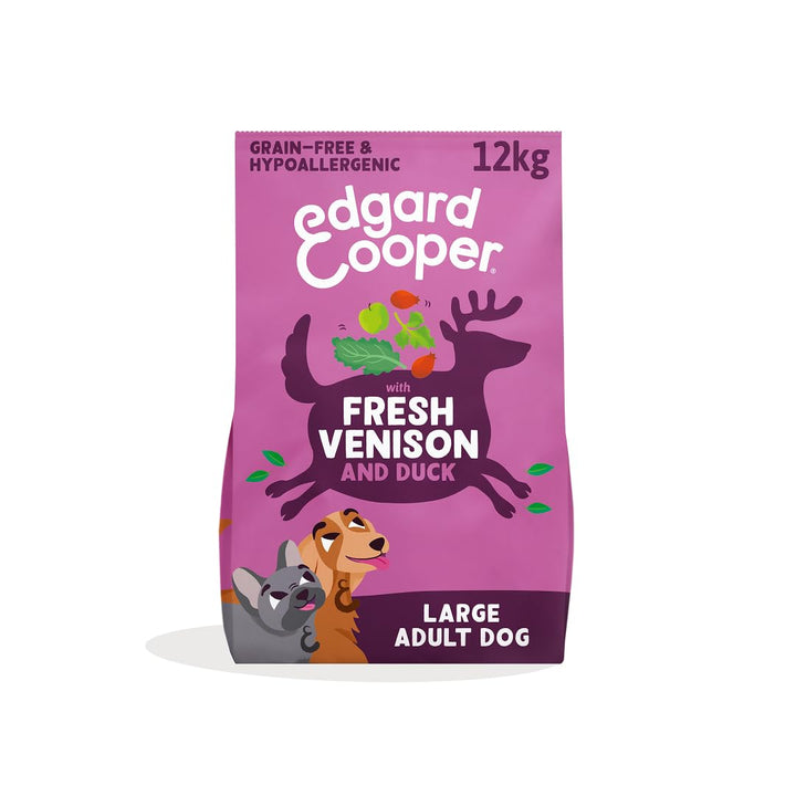 Edgard & Cooper Frisches Hirsch & Freilandente - Getreidefrei trockenfutter fur Erwachsene Hunde (12