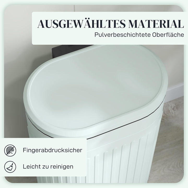 HOMCOM Mülleimer 30L Treteimer Abfalleimer mit Deckel und Fusspedal, Müllbehälter mit herausnehmbare
