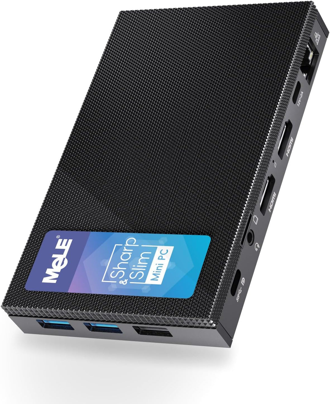 MeLE Fanless Mini-PC Quieter4C N100 16 GB 512 GB, ohne OS, kompatibel mit Linux, Ubuntu, Win11 Pro/H