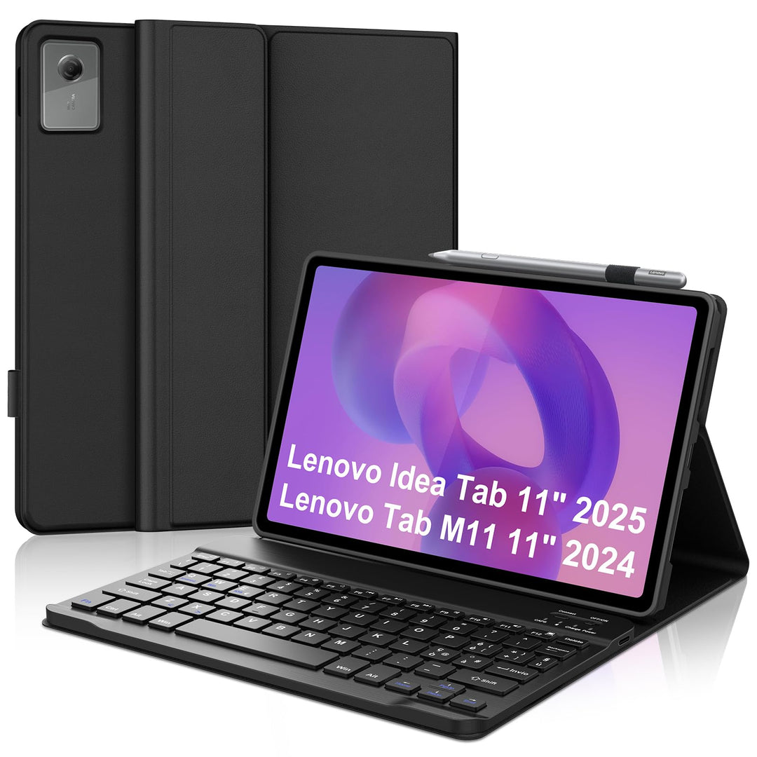 FOGARI Für Lenovo Idea Tab 2025 11/Tab M11 2024 11 Zoll Tastaturabdeckung | Abnehmbare Bluetooth-Tas