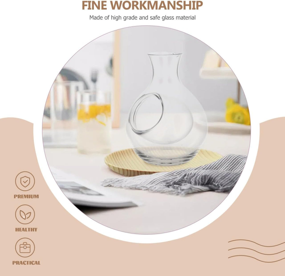 Cabilock Eiswein Karaffe Aus Kristallglas 300ml Bar Weinkaraffe Mit Schrägem Ausguss Für Restaurant