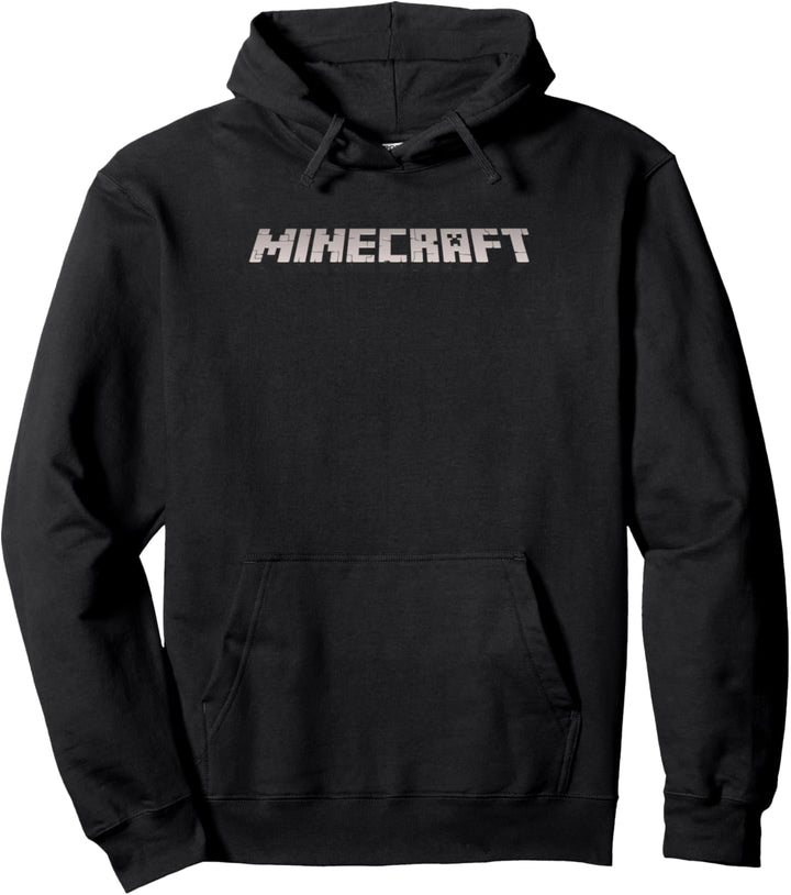 Minecraft Logo schwarz Pullover Hoodie
