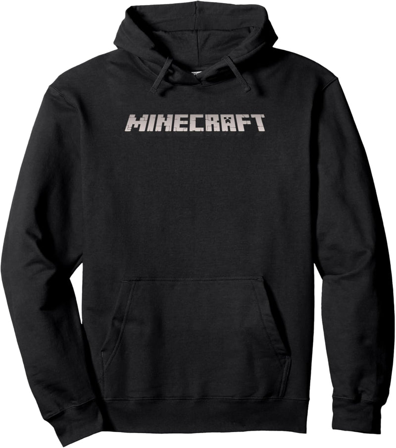 Minecraft Logo schwarz Pullover Hoodie