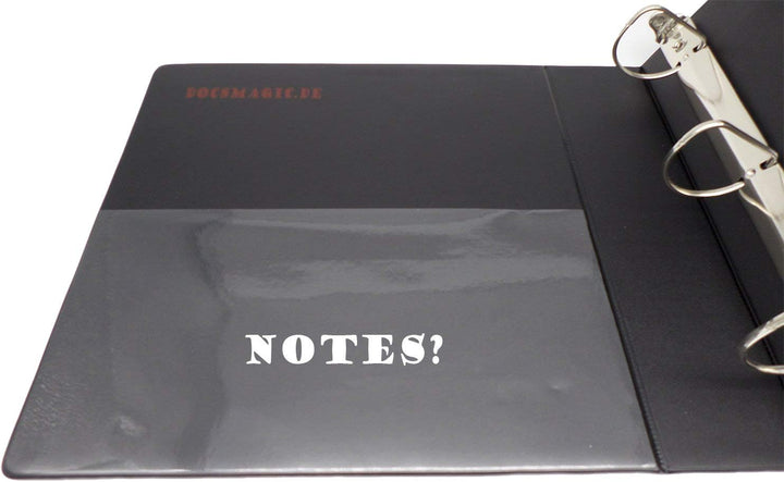 3-Ring Album Black + 50 18-Pocket Pages Black - Sideloading - Sammelalbum + Ordnerseiten - Schwarz -