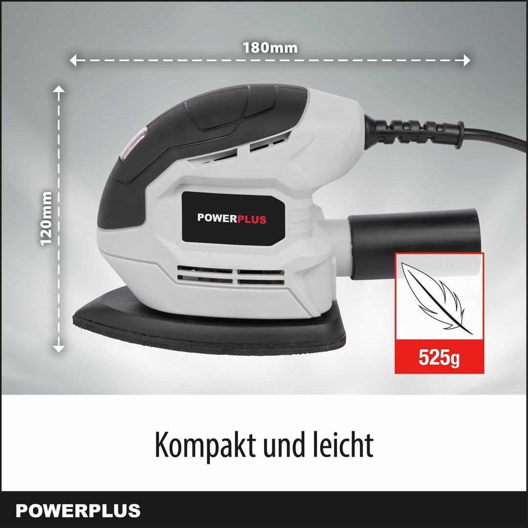 POWERPLUS Multischleifer POWC40200 - Multischleifer 130W, Mit 28000 /min Schwingungen pro Minute
