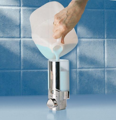 Seifenspender - Hygienespender Aviva II Chrom mit 2 Kammern Wandmontage