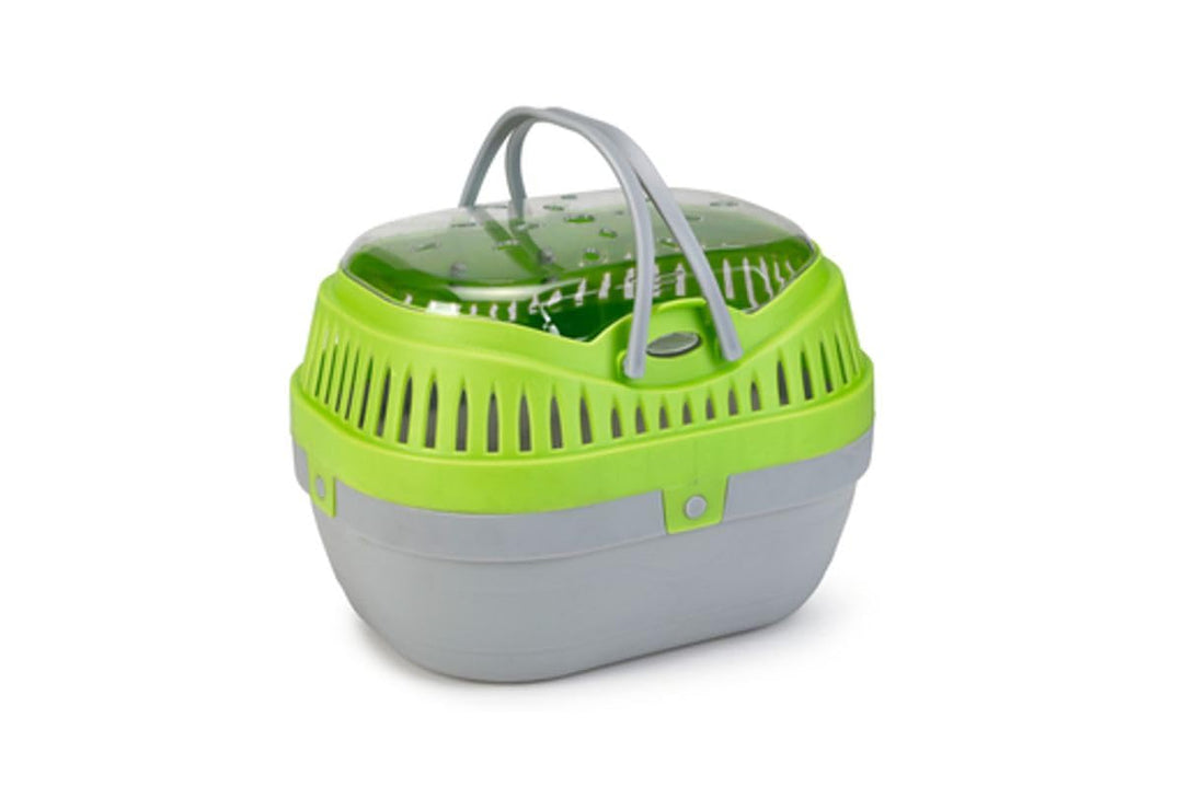 Beeztees 715091 Transportbox Travica, 27 x 20 cm, grüen/grau
