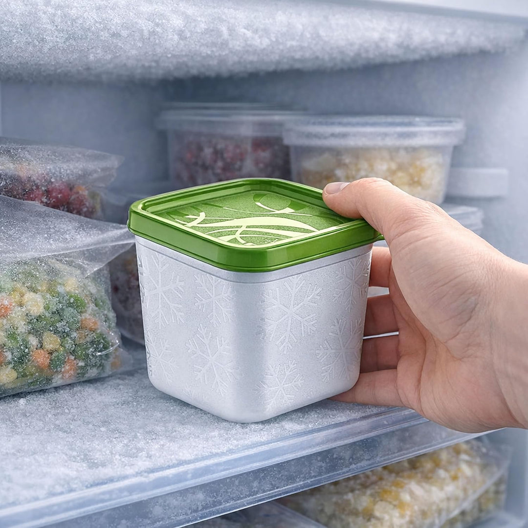 Annastore 12 x hochwertige Tiefkühldosen von -20°C bis + 100°C - Gefrierdosen - Luftdicht - Tiefkühl