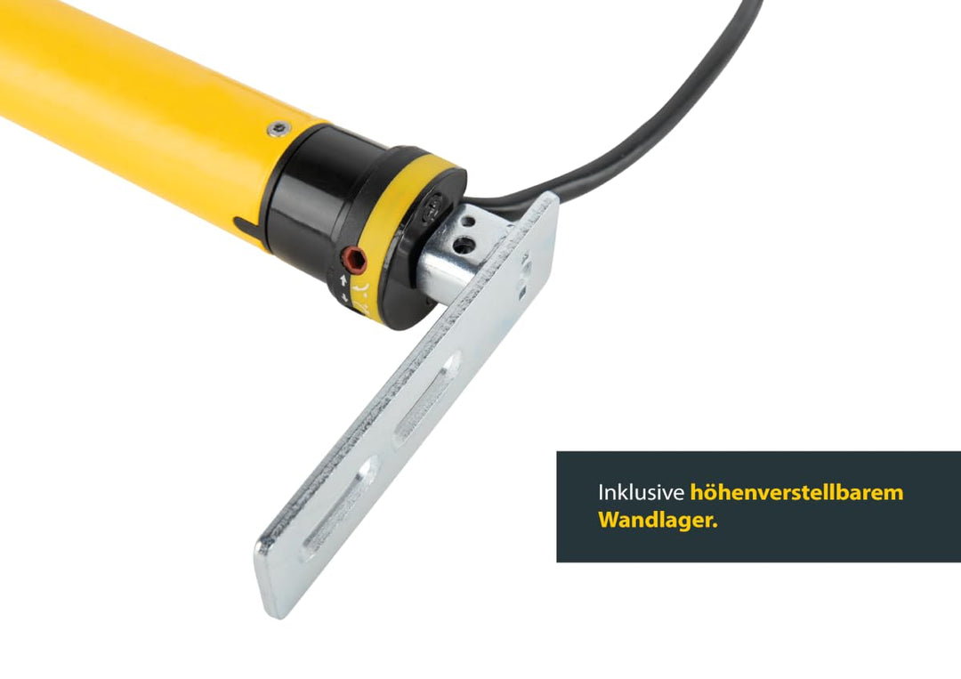 Schellenberg 20221 Rolladenmotor Action Mini für 40 mm Stahlrohrwellen, mechanische Endlageneinstell