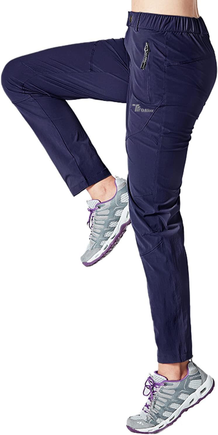 YSENTO Damen Wanderhose Outdoorhose Wasserdicht Schnelltrockend Stretch Trekkinghose Funktionshose m