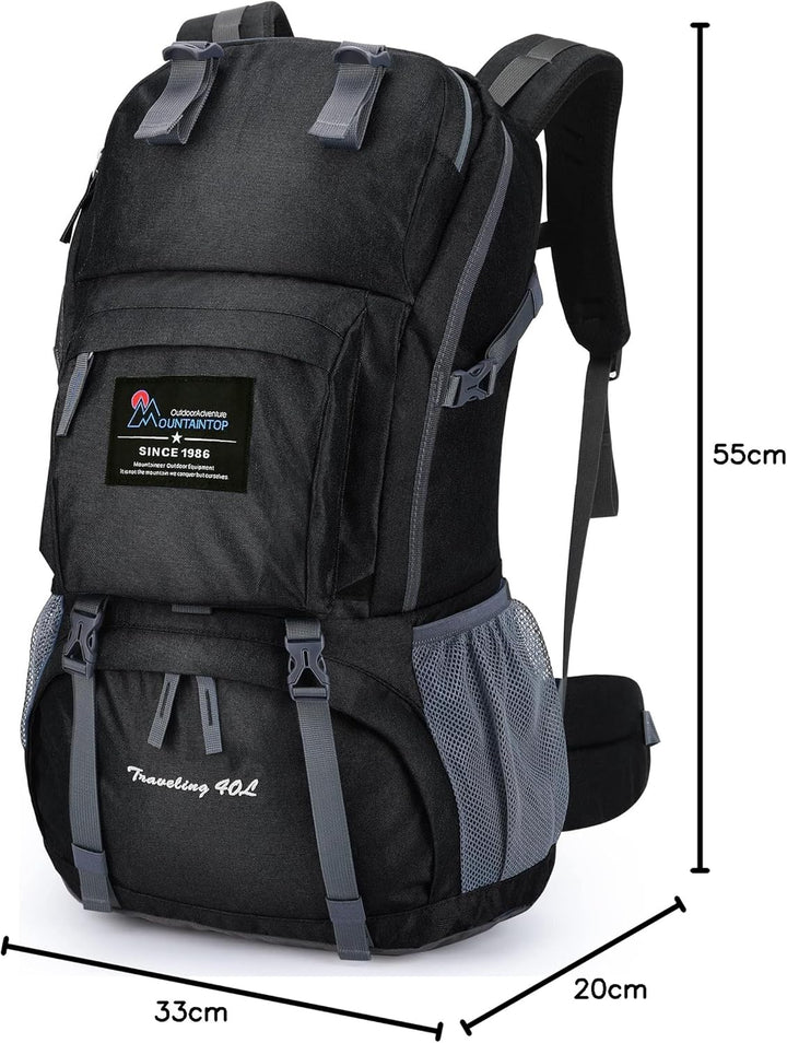 MOUNTAINTOP 40L Wanderrucksack Herren Damen Trekkingrucksack Backpacker Reiserucksack Outdoor Campin