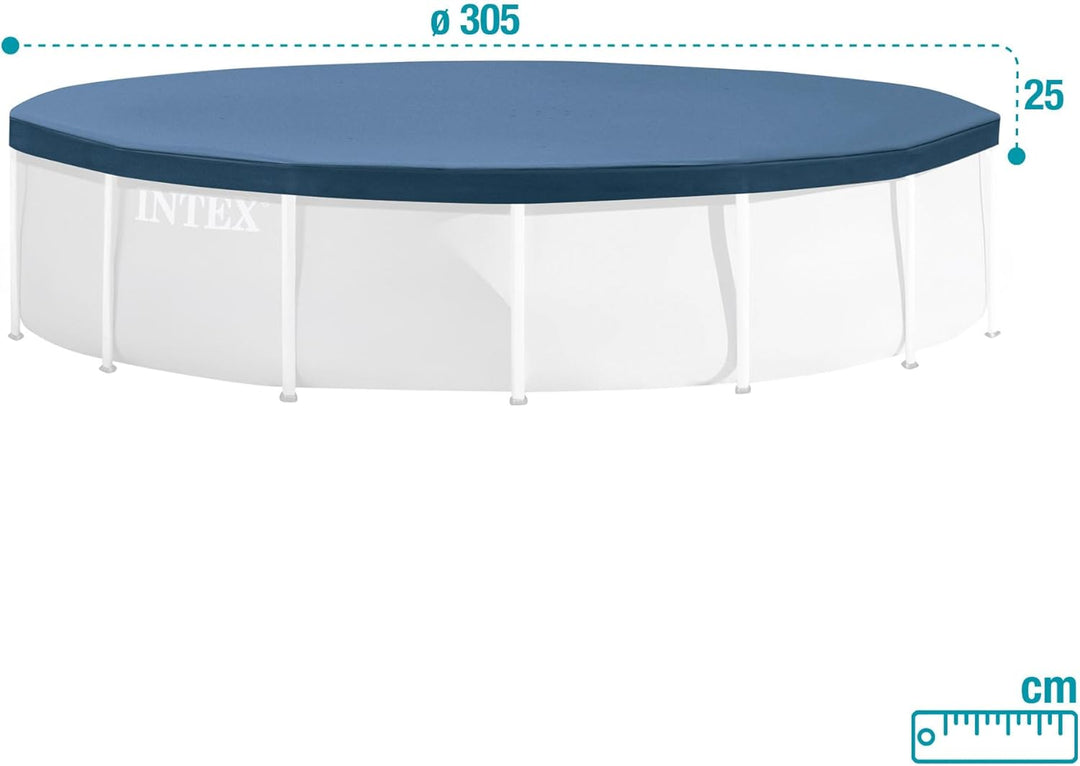 Intex Deluxe Pool Cover - Poolabdeckplane Deluxe - Ø 549cm - Für Ultra Frame Pool 549 Zentimeter, 54