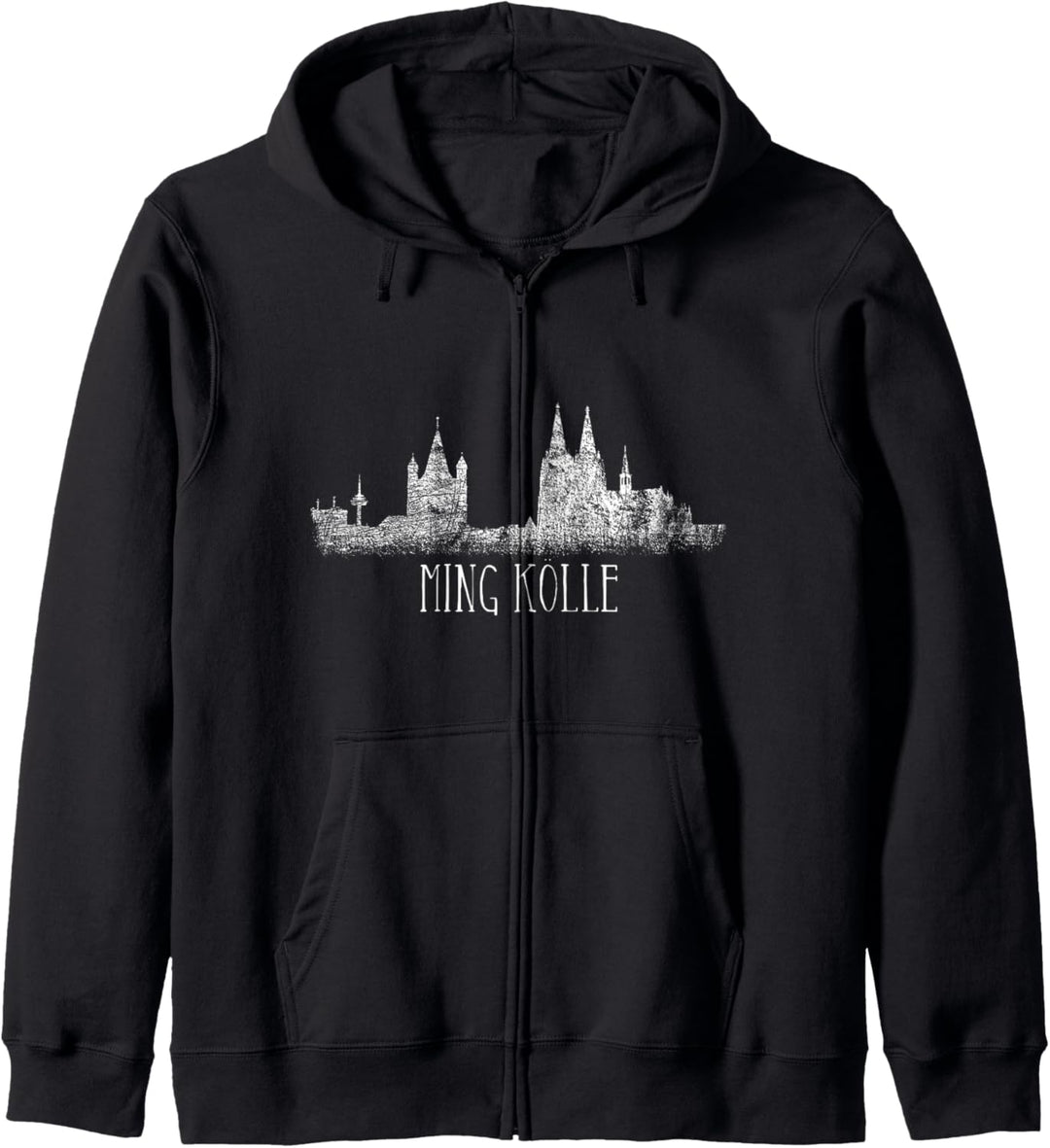 Köln Skyline Ming Kölle Mein Köln Kölner Karneval Fan Köln Kapuzenjacke
