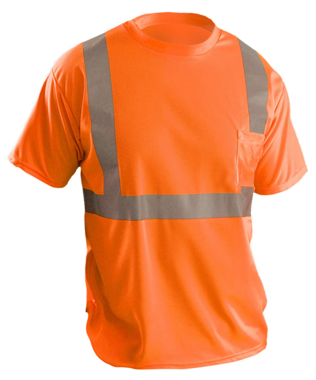 Occunomix LUX-SSETP2B-OXL Classic Standard Kurzarm Wicking Birdseye T-Shirt mit Tasche, Klasse 2, 10