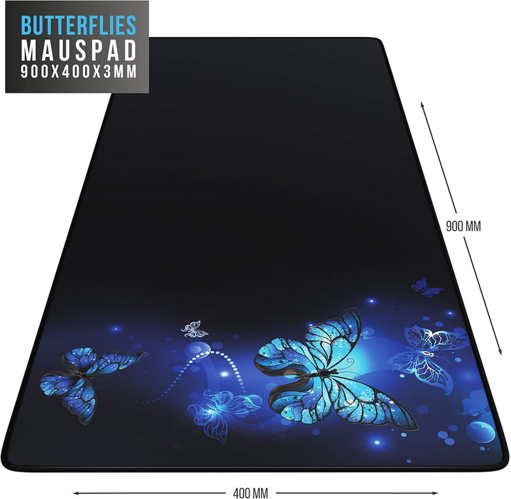 CSL - XXL Speed Gaming Mauspad Titanwolf 900 x 400mm - XXL Mousepad - Tischunterlage Large Size - ve