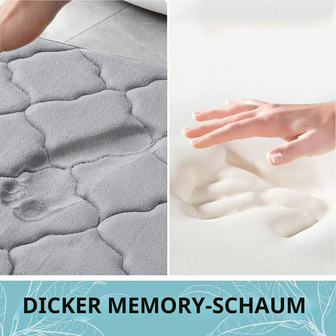 Homaxy Memory Foam Badezimmerteppich rutschfest Badematte Weich Badteppich Saugfähige Badvorleger Wa