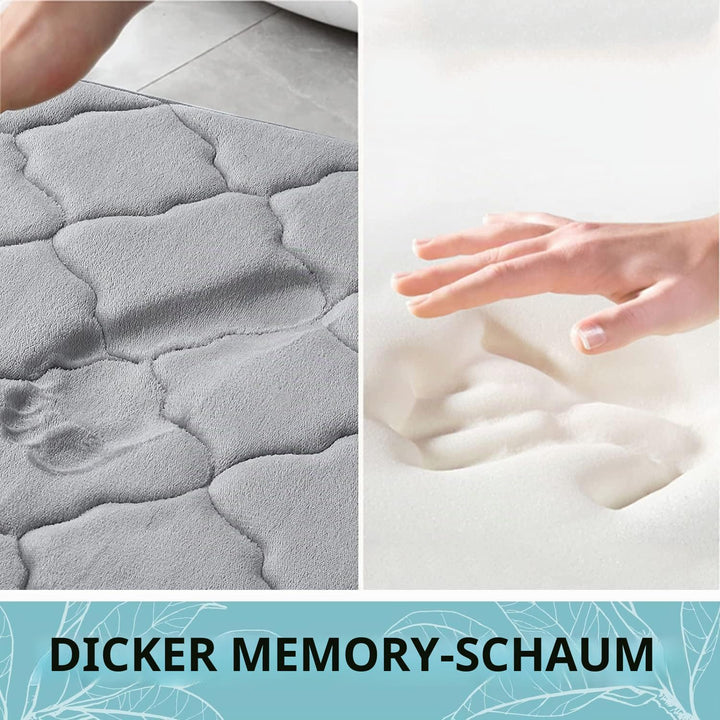 Homaxy Memory Foam Badezimmerteppich rutschfest Badematte Weich Badteppich Saugfähige Badvorleger Wa