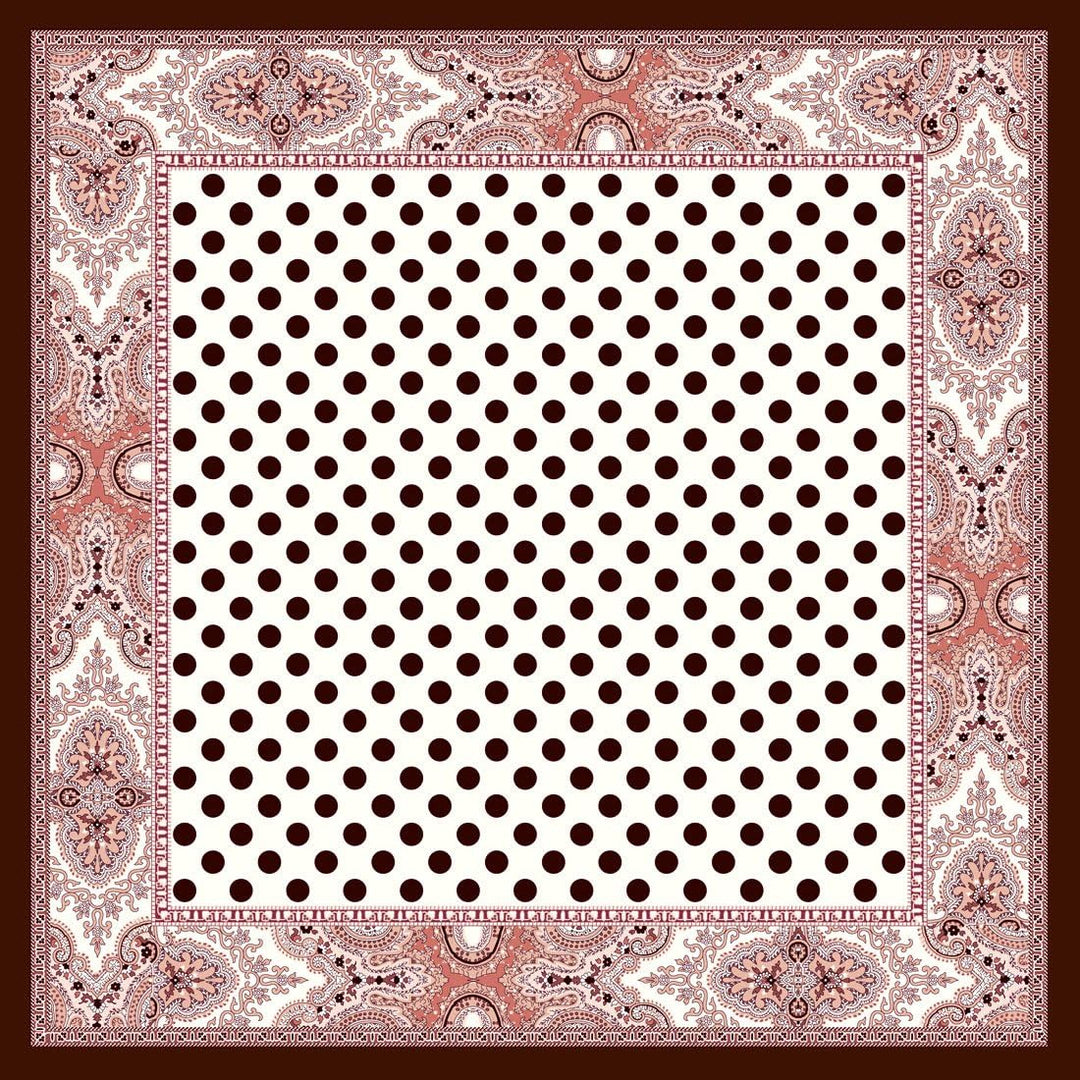 Lorenzo Cana Marken Seidentuch Damentuch aus 100% Seide Barock mit Paisleymuster Tuch Schal Markentu