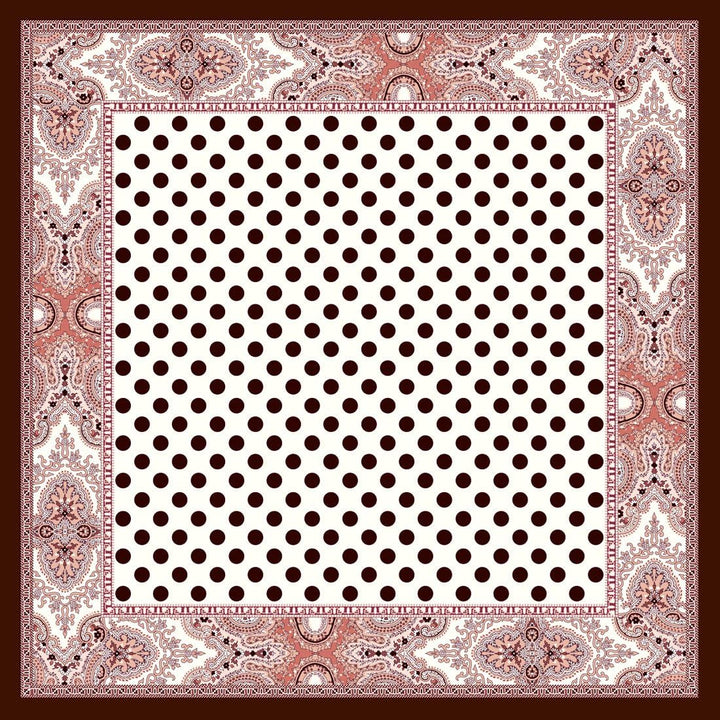 Lorenzo Cana Marken Seidentuch Damentuch aus 100% Seide Barock mit Paisleymuster Tuch Schal Markentu