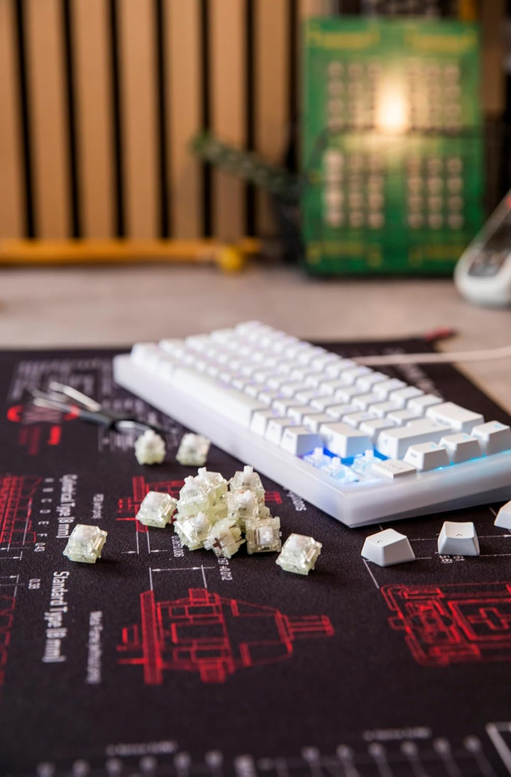 CHERRY MX RGB Ergo Clear Switch Kit, 23 Mechanische Tastatur-Schalter, für Hot Swap oder Gaming-Keyb