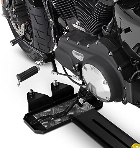 ConStands Motomover III - Motorrad Rangierschiene für Chopper/Custombike Low Schwarz Längenverstellb
